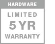 '5 year warranty