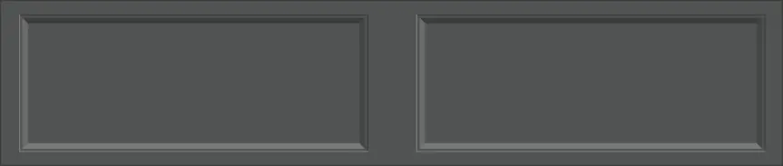 Recessed panel garage door