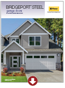 Recessed panel garage door