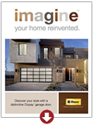 Recessed panel garage door