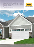 Recessed panel garage door