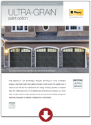 Recessed panel garage door