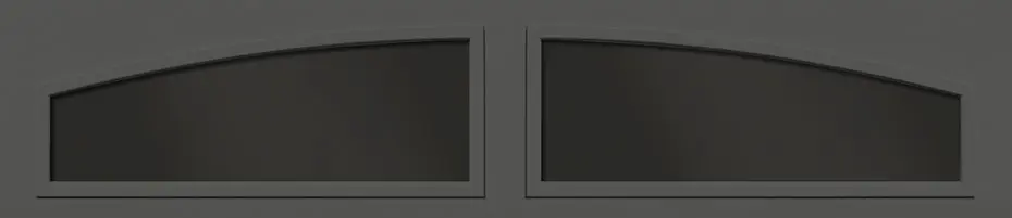 Recessed panel garage door