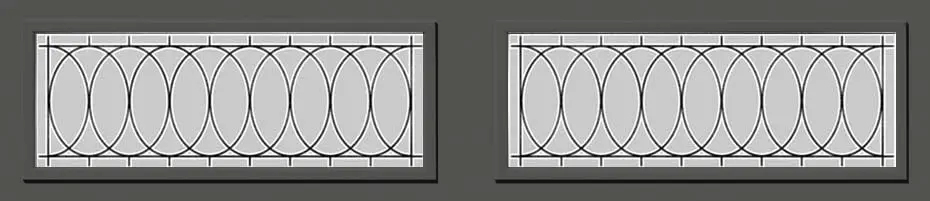 Recessed panel garage door