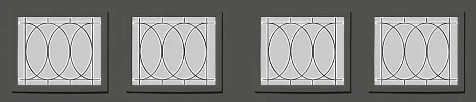Recessed panel garage door