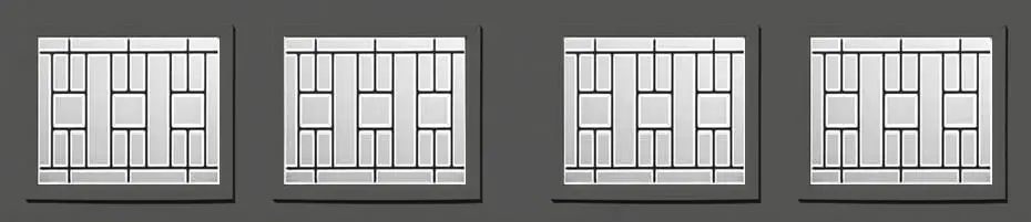 Recessed panel garage door