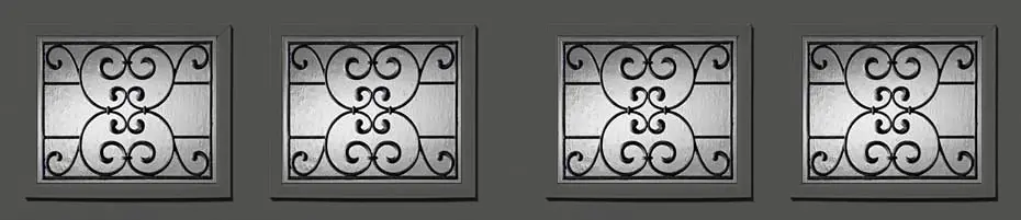 Recessed panel garage door